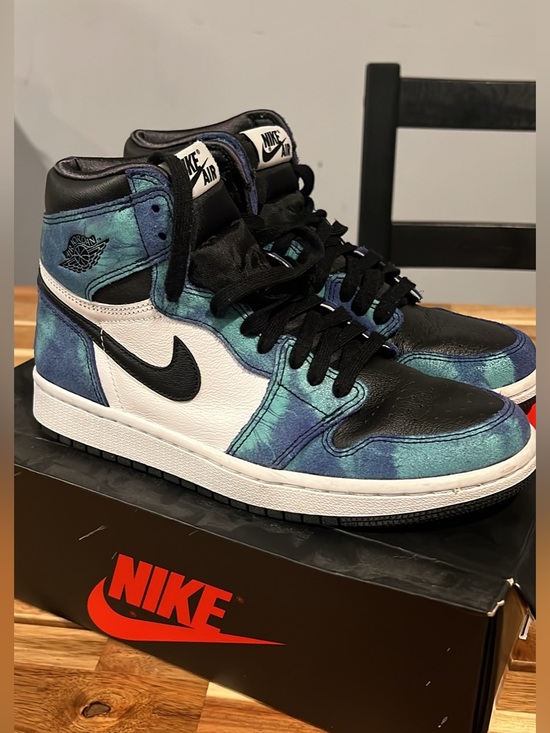 Nike Shoes - Nike Air Jordan 1 High Top Sneakers - Blue Teal Black White